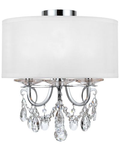 Crystorama Othello 3-light Polished Chrome Ceiling Mount In Metallic