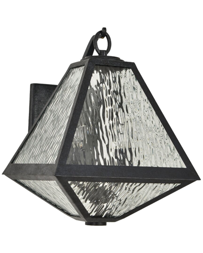 Crystorama Glacier Outdoor 2-light Black Charcoal Wall Mount