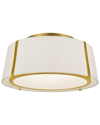 CRYSTORAMA CRYSTORAMA FULTON 3-LIGHT GOLD CEILING MOUNT