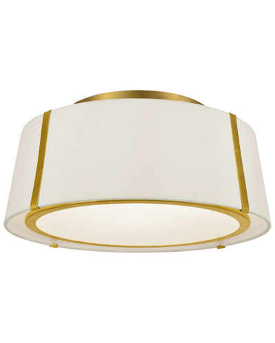 Crystorama Fulton 3-light Gold Ceiling Mount