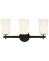Crystorama Colton 3-light Black Wall Mount In Black