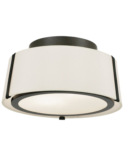 Crystorama Fulton 2-light Matte Black Ceiling Mount