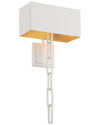 Crystorama Brian Patrick Flynn For  Alston 2-light Matte White & Antique Gold Sconce In White
