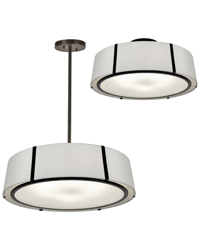 CRYSTORAMA CRYSTORAMA FULTON 6-LIGHT MATTE BLACK CHANDELIER