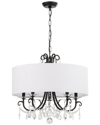 Crystorama Othello 5-light Matte Black Chandelier In Black