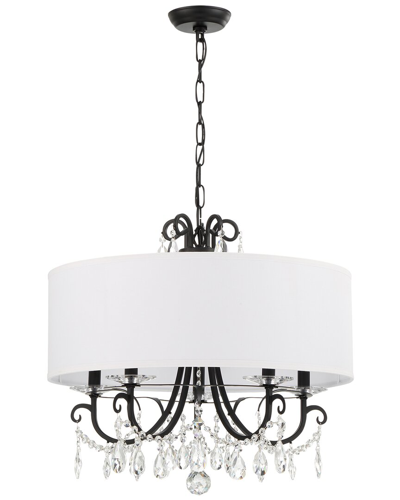 Crystorama Othello 5-light Matte Black Chandelier