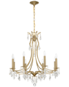 Crystorama Cedar 8-light Vibrant Gold Chandelier In Gold