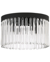 Crystorama Emory 4-light Black Forged Ceiling Mount In Black