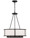 CRYSTORAMA CRYSTORAMA BRYANT 6-LIGHT BLACK FORGED CHANDELIER