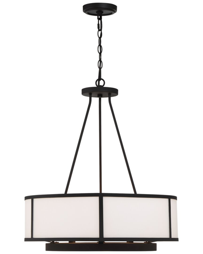 Crystorama Bryant 6-light Black Forged Chandelier