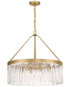 Crystorama Emory 8-light Modern Gold Chandelier In Gold