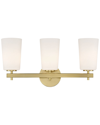 CRYSTORAMA CRYSTORAMA COLTON 3-LIGHT AGED BRASS WALL MOUNT