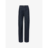 Ag High Rise Wide Leg Cargo Trouser Jeans In Prince St In Prince St