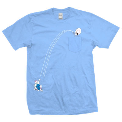 Ripndip Mens  Hoops Pocket T-shirt In Multi/light Blue