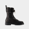 Jw Anderson Lock Combat Ankle Boots In Black