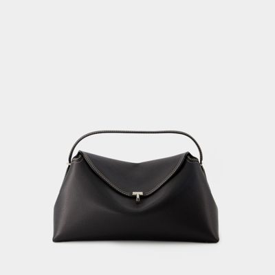 Totême T-lock Top Handle Bag - Toteme - Leather - Black