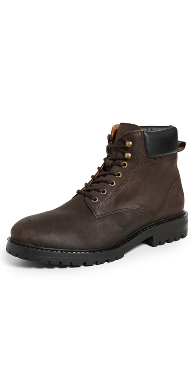 Shoe The Bear Stellan Suede Lace Up Boots In Brown