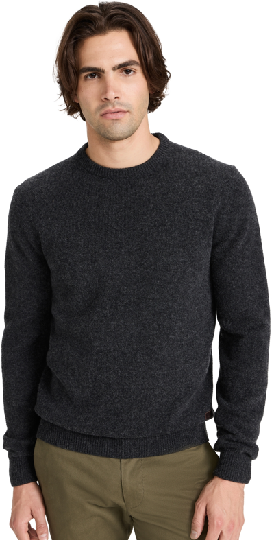 BARBOUR ESSENTIAL PATCH CREW SWEATER CHARCOAL