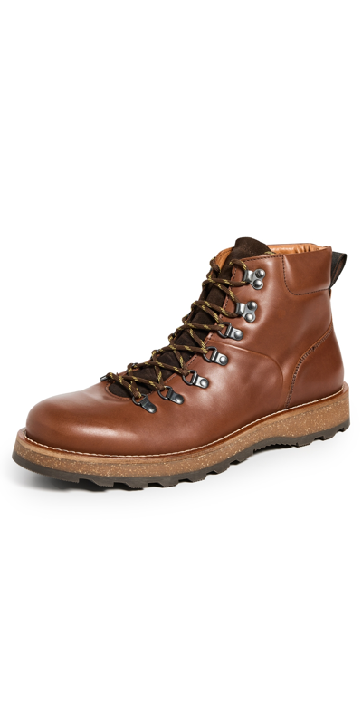 Shoe The Bear Rosco Leather Hiker Boots In Tan