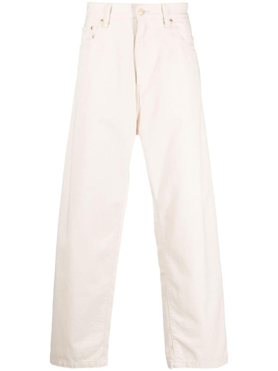 Carhartt Off-white Wide Panel Trousers In Ivory