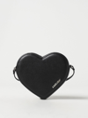 Ambush Heart Leather Crossbody Bag In Black