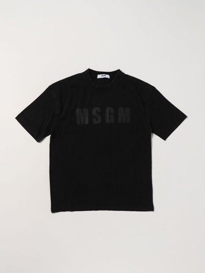 Msgm T-shirt  Kids Kinder Farbe Schwarz In Black