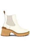 Sorel Hi-line Chelsea Boot In Cream