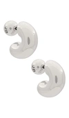 Jenny Bird Kleine Creolen Tome In Metallic Silver