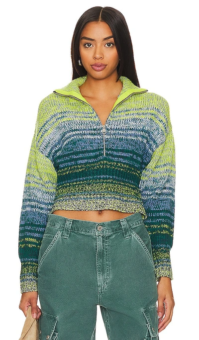 525 Strick Alexa In Green,blue