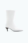 Filippa K Square Toe Ankle Boots In White