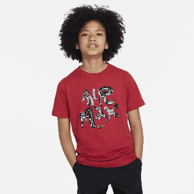 Nike Sportswear Big Kids' Air Max T-shirt In Red