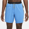 Nike Men's Trail Second Sunrise Dri-fit 7" Brief-lined Running Shorts In Blue