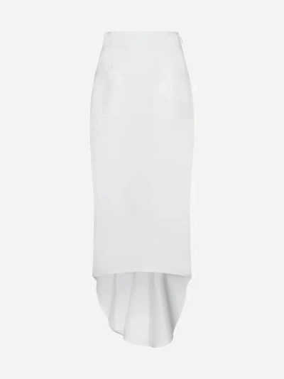 Prada Midi With Pockets In White