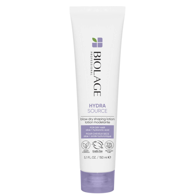 Biolage Hydrasource Blow Dry Shaping Lotion With Aloe And Hyaluronic Acid For Dry Hair 150ml