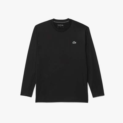 Lacoste Men's Slim Fit Stretch Sport T-shirt - 3xl - 8 In Black