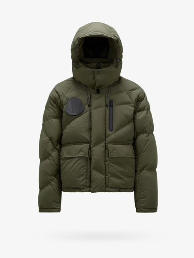 Moncler Genius Pharrell Williams Chestnut Down Jacket In Green