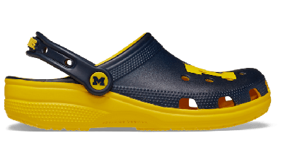 Crocs University Of Michigan Classic Clog In Sunflower