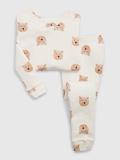 Gap Baby Organic Cotton Pj Set In Brannan Brown