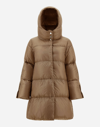 Herno ウルトラライトナイロン＆モノグラム Aシェイプ In Camel