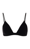 Gabriela Hearst Chevier Knit Wool Bra Top In Black