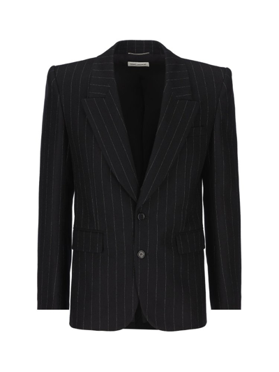 Saint Laurent Blazer Jacket  Clothing In Black