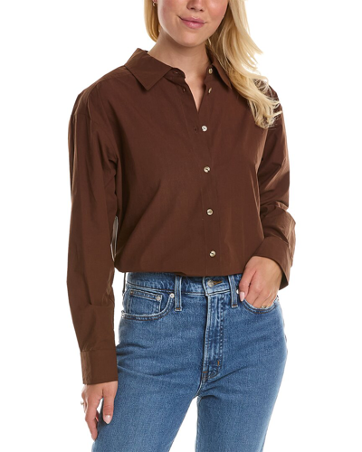 Donni. Poplin Shirt In Brown