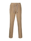 BRUNELLO CUCINELLI TAPERED RIBBED TROUSERS