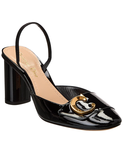 Dior Patent Slingback Pump In Black