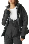 FP MOVEMENT ALL PREPPED QUILTED WATERPROOF SNOW JACKET WITH REMOVABLE HOOD