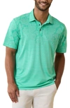 Tommy Bahama Palm Coast Tropic Fade Polo In Castaway Green