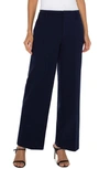Liverpool Los Angeles Kelsey Wide Leg Knit Trousers In Cadet Blue