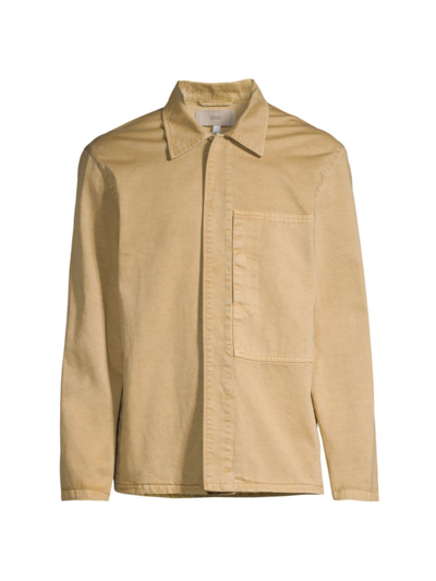 Closed Snap-up Cotton Field Jacket In Chino_beige