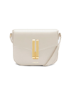 Demellier Women's Small Vancouver Leather Crossbody Bag In Off White Small Grain