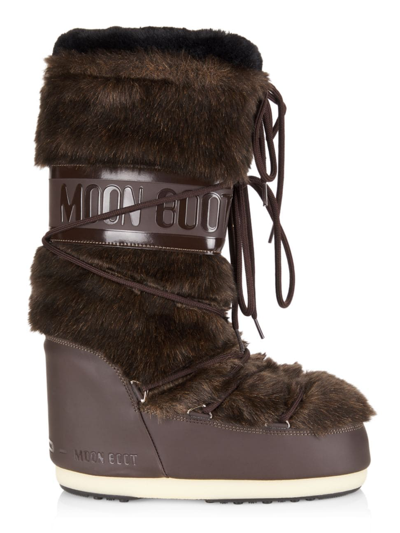 MOON BOOT Monaco Low Nylon Boots Snow Faux Fur Ankle Boots Nordic